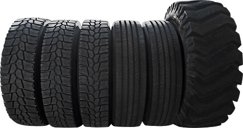 Picture of truck tires