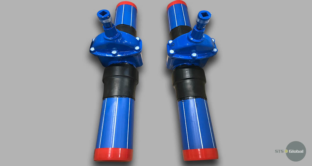 Gate valves top view