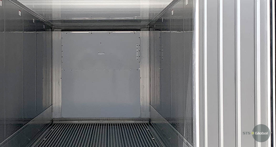 Reefer container inside view