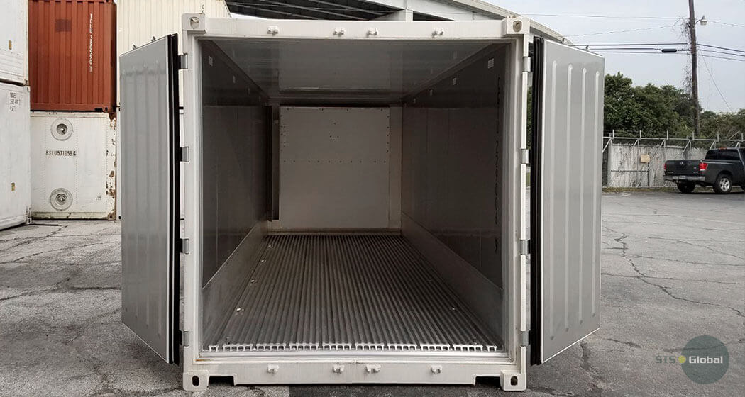 Refrigerated container inside view