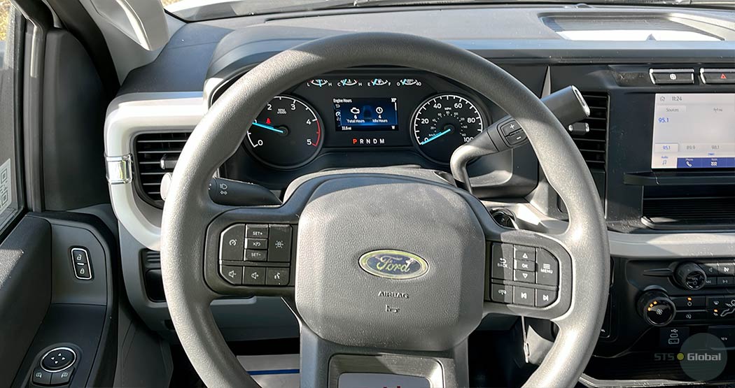 Cabin of Ford Versalift Bucket Truck picture 9