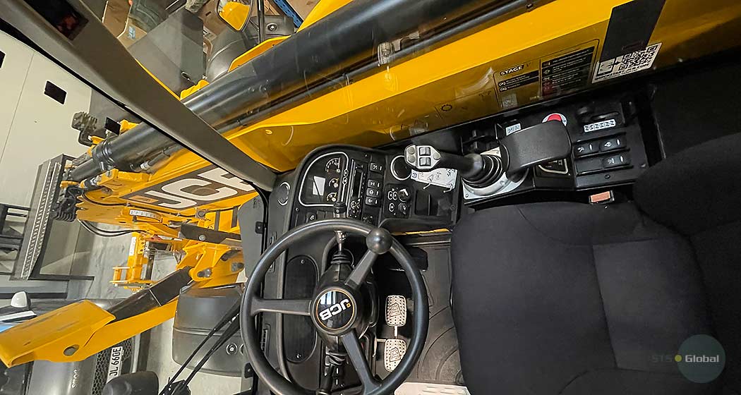 JCB telehandler's cabine