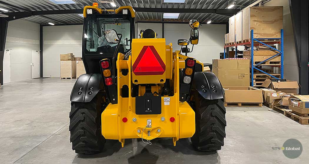 Telehandler rear view