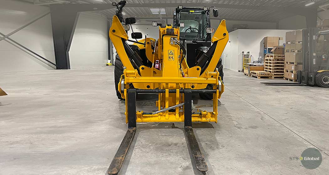 Telehandler front view